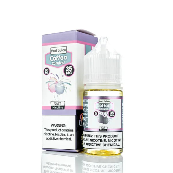 Pod Juice Juicy Salt - Cotton Clouds - 30ml | Salt Nic Vape Juice - Vape Juice