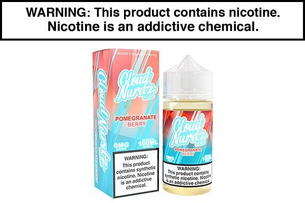 POMEGRANATE BERRY ICE BY CLOUD NURDZ TFN 100ML POMEGRANATE BERRY ICE BY CLOUD NURDZ TFN 100ML