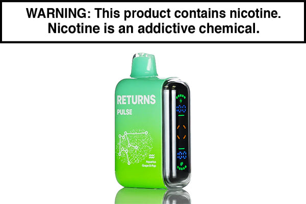 PULSE RETURNS 15K DISPOSABLE VAPE - 15,000 PUFFS Grape B-Pop