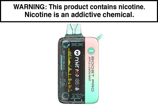 PYNE POD BOOST PRO 20K DISPOSABLE VAPE - 20,000 PUFFS Apple Lemon Mint