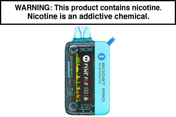 PYNE POD BOOST PRO 20K DISPOSABLE VAPE - 20,000 PUFFS Blue Razz Ice
