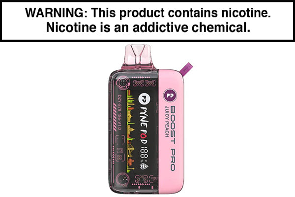 PYNE POD BOOST PRO 20K DISPOSABLE VAPE - 20,000 PUFFS Juicy Peach