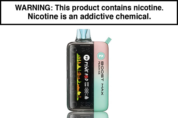 PYNE POD BOOST PRO MAX 30K DISPOSABLE VAPE - 30,000 PUFFS Peach Ice