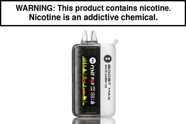 PYNE POD BOOST PRO MAX 30K DISPOSABLE VAPE - 30,000 PUFFS White Gummy Ice