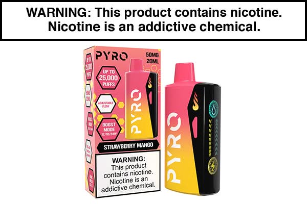 PYRO BOOST DISPOSABLE VAPE - 25000 PUFFS PYRO BOOST DISPOSABLE VAPE - 25000 PUFFS