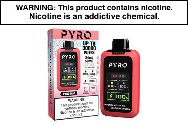 PYRO DUO 30K PUFF DISPOSABLE VAPE