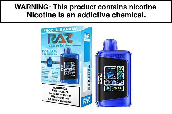 RAZ DC25000 DISPSOABLE VAPE - 25,000 Puffs Frozen Banana