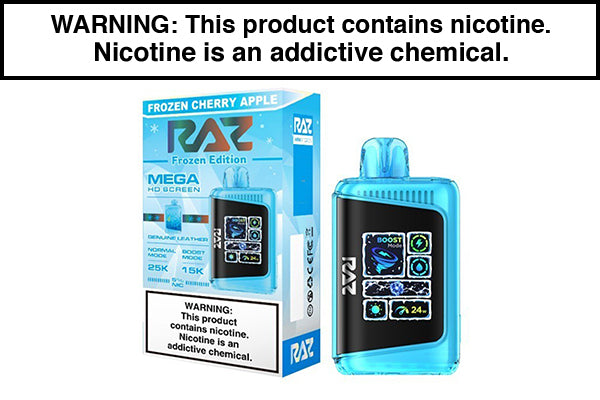 RAZ DC25000 DISPSOABLE VAPE - 25,000 Puffs Frozen Cherry Apple