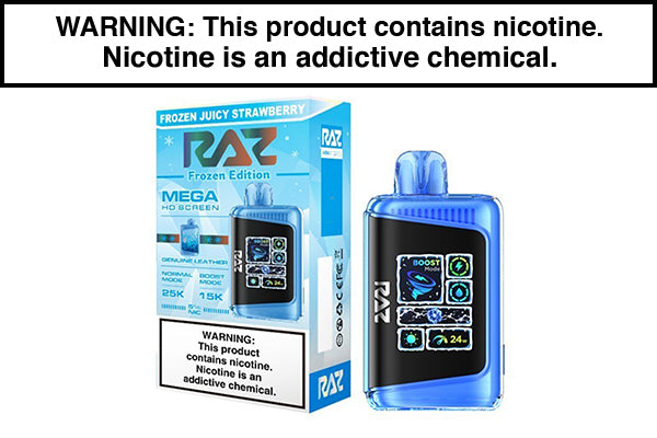 RAZ DC25000 DISPSOABLE VAPE - 25,000 Puffs Frozen Juicy Strawberry