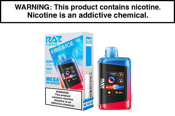 RAZ LTX 25K DISPOSABLE VAPE - 25,000 PUFFS Fire & Ice