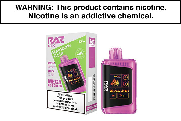 RAZ LTX 25K DISPOSABLE VAPE - 25,000 PUFFS Rainbow Rain