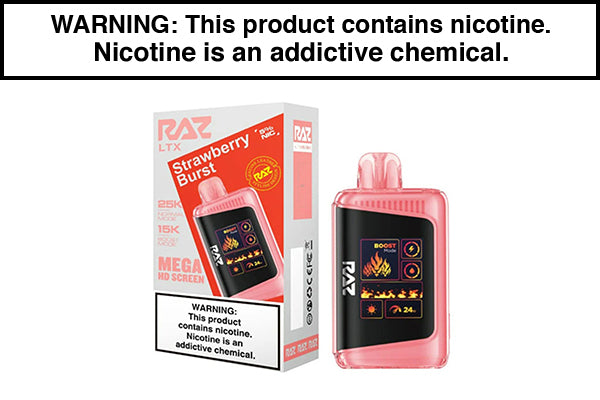 RAZ LTX 25K DISPOSABLE VAPE - 25,000 PUFFS Strawberry Burst