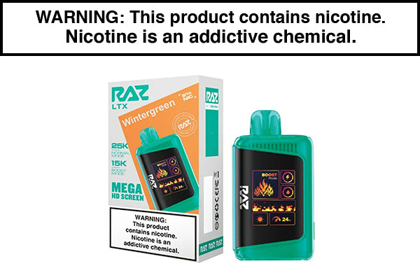 RAZ LTX 25K DISPOSABLE VAPE - 25,000 PUFFS Wintergreen