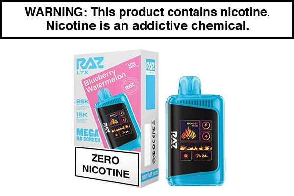 RAZ LTX 25K ZERO DISPOSABLE VAPE - $14.95 RAZ LTX 25K ZERO DISPOSABLE VAPE - $14.95