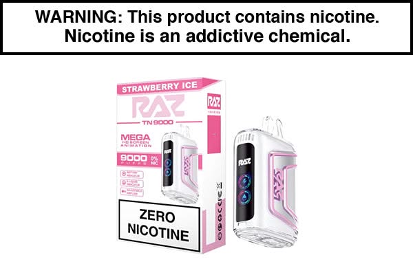 RAZ TN9000 Zero Disposable Vape 9000 Puffs - $12.49 RAZ TN9000 Zero Disposable Vape 9000 Puffs - $12.49