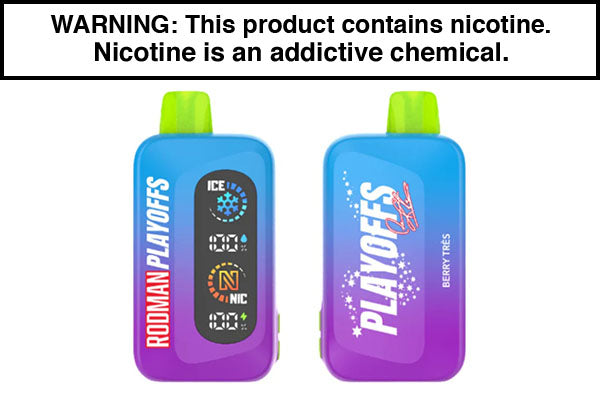 RODMAN PLAYOFFS DISPOSABLE VAPE - 50,000 PUFFS Berry Tres