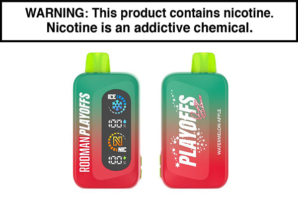 RODMAN PLAYOFFS DISPOSABLE VAPE - 50,000 PUFFS Watermelon Apple