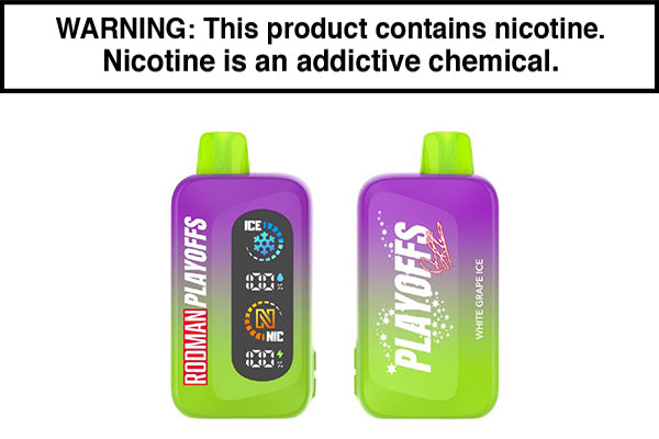 RODMAN PLAYOFFS DISPOSABLE VAPE - 50,000 PUFFS White Grape Ice
