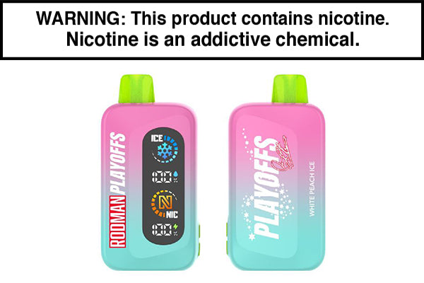 RODMAN PLAYOFFS DISPOSABLE VAPE - 50,000 PUFFS White Peach Ice
