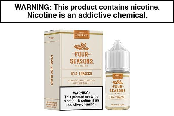 RY4 TOBACCO BY FOUR SEASONS 30ML/60ML RY4 TOBACCO BY FOUR SEASONS 30ML/60ML