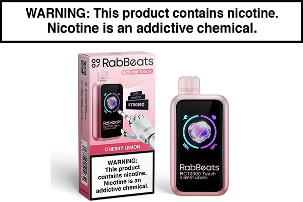RABBEATS RC10000 TOUCH DISPOSABLE VAPE - 10,000 PUFFS Cherry Lemon