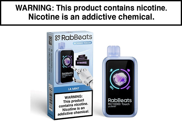 RABBEATS RC10000 TOUCH DISPOSABLE VAPE - 10,000 PUFFS LA Mint