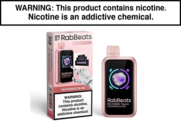 RABBEATS RC10000 TOUCH DISPOSABLE VAPE - 10,000 PUFFS RABBEATS RC10000 TOUCH DISPOSABLE VAPE - 10,000 PUFFS