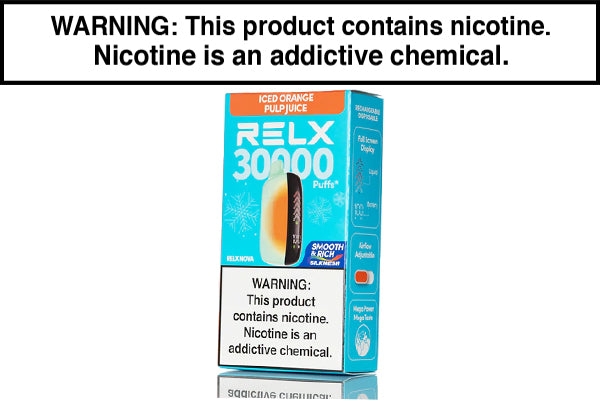 RELX NOVA 30K DISPOSABLE VAPE - 30,000 PUFFS Iced Orange Pulp Juice