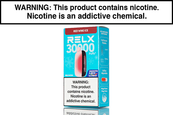 RELX NOVA 30K DISPOSABLE VAPE - 30,000 PUFFS Red Wine Ice