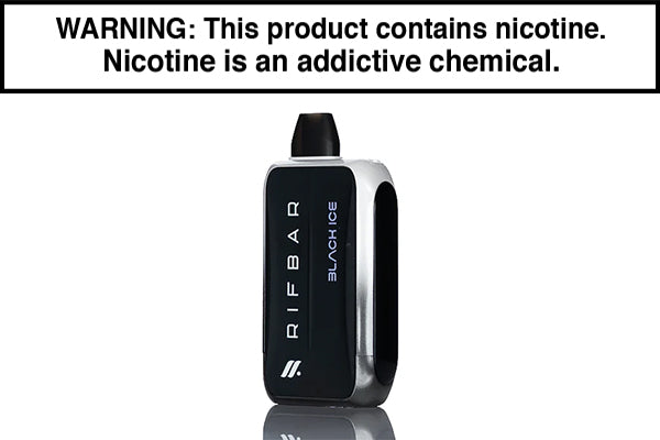RIFBAR TURBO X 25K DISPOSABLE VAPE - 25,000 PUFFS Black Ice