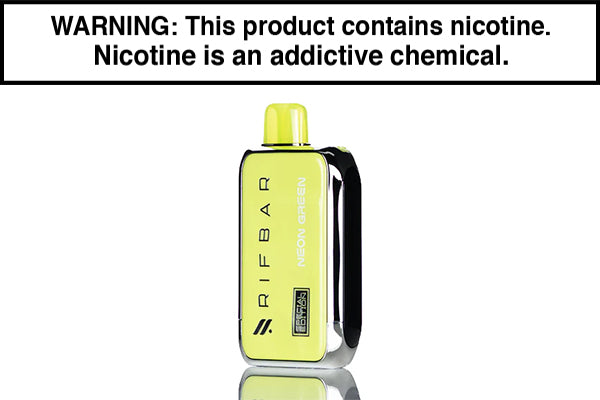 RIFBAR TURBO X 25K DISPOSABLE VAPE - 25,000 PUFFS Neon Green