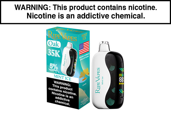 RIPE VAPES OAK 35K DISPOSABLE - 35,000 PUFFS Mint Ice