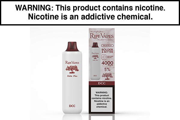 RIPE VAPES PALM PLUS DISPOSABLE VAPE - 4000 PUFFS DCC