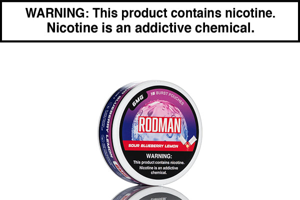 Rodman Sour Burst Nicotine Pouches | Only $3.49 - Vape Juice