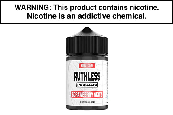 SCRAWBERRY SKITZ BY RUTHLESS ESSENTIALS SALT 60ML