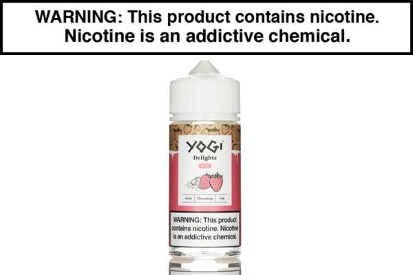 STRAWBERRY ICE BY YOGI DELIGHTS E LIQUID 100ML - Vape Juice