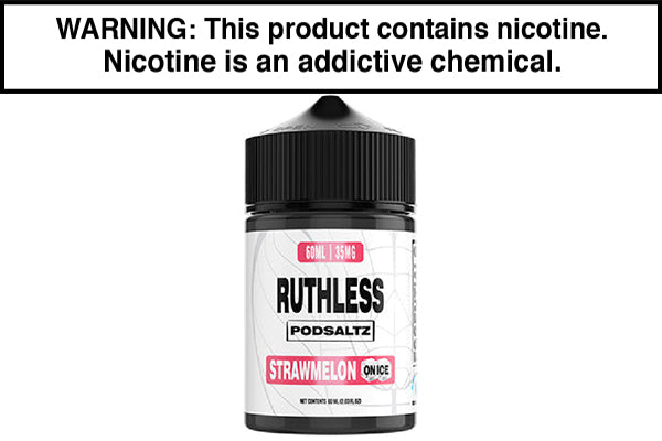 STRAWMELON ON ICE BY RUTHLESS ESSENTIALS SALT 60ML