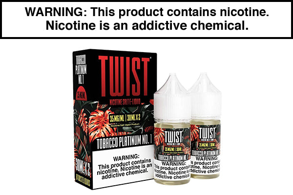 TOBACCO PLATINUM NO. 1 BY TWIST SALT 60ML