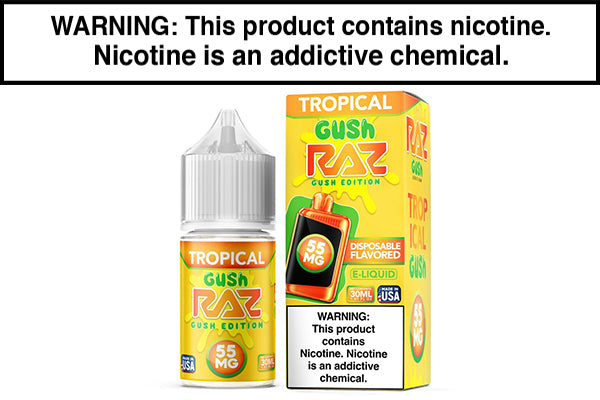 TROPICAL GUSH BY POD JUICE SALTS X RAZ 30ML