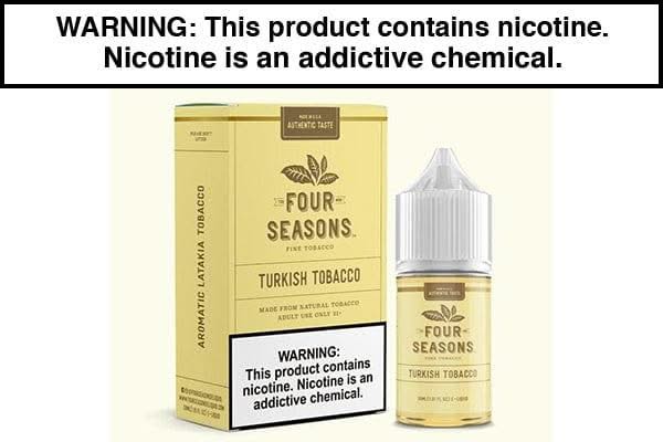 TURKISH TOBACCO BY FOUR SEASONS 30ML/60ML TURKISH TOBACCO BY FOUR SEASONS 30ML/60ML