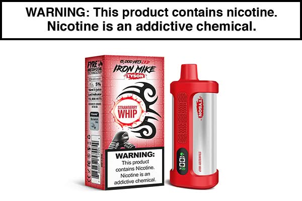 Tyson 2.0 Iron Mike Disposable Vape 15,000 Puffs - $13.95 Tyson 2.0 Iron Mike Disposable Vape 15,000 Puffs - $13.95
