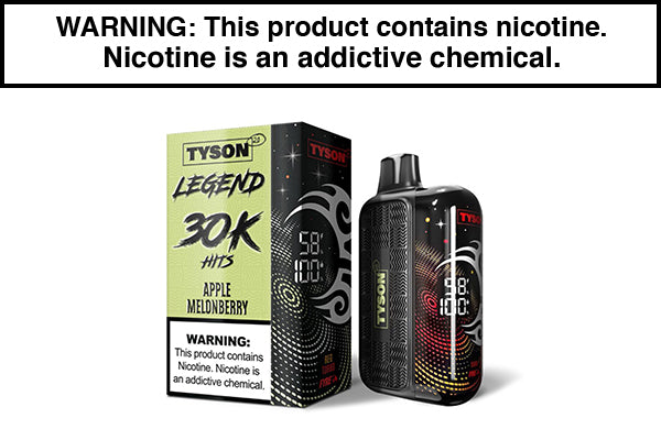 TYSON 2.0 LEGEND 30K DISPOSABLE VAPE - 30,000 PUFFS Apple Melonberry