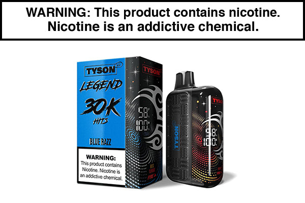 TYSON 2.0 LEGEND 30K DISPOSABLE VAPE - 30,000 PUFFS Blue Razz