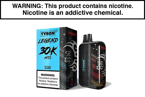 TYSON 2.0 LEGEND 30K DISPOSABLE VAPE - 30,000 PUFFS Clear