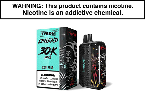 TYSON 2.0 LEGEND 30K DISPOSABLE VAPE - 30,000 PUFFS Cool Mint