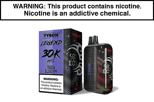 TYSON 2.0 LEGEND 30K DISPOSABLE VAPE - 30,000 PUFFS Frozen Blueberry