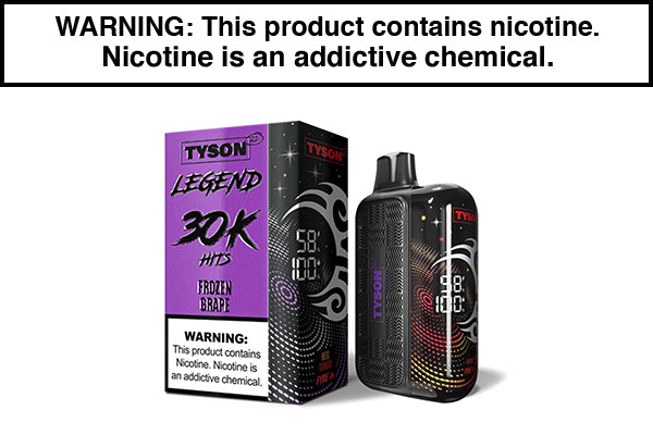 TYSON 2.0 LEGEND 30K DISPOSABLE VAPE - 30,000 PUFFS Frozen Grape