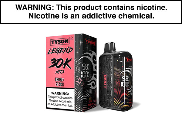 TYSON 2.0 LEGEND 30K DISPOSABLE VAPE - 30,000 PUFFS Frozen Peach