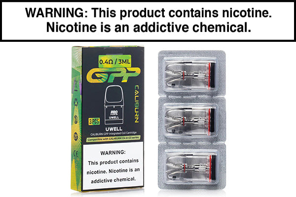 UWELL CALIBURN GPP REPLACEMENT VAPE PODS 0.4ohm Mesh