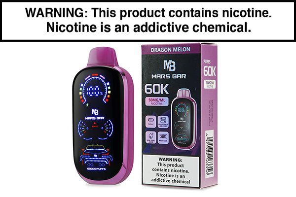 VRK MARS BAR 60K DISPOSABLE VAPE - 60,000 PUFFS Dragon Melon